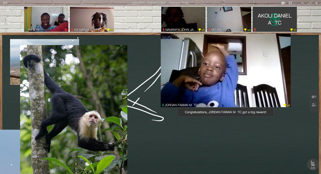 Students of Trinity Schools attending a general knowledge class