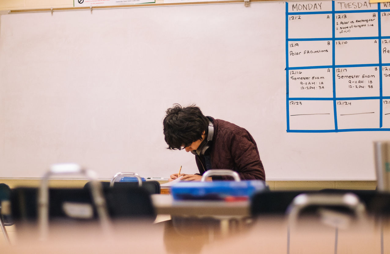A student working through a homework problem